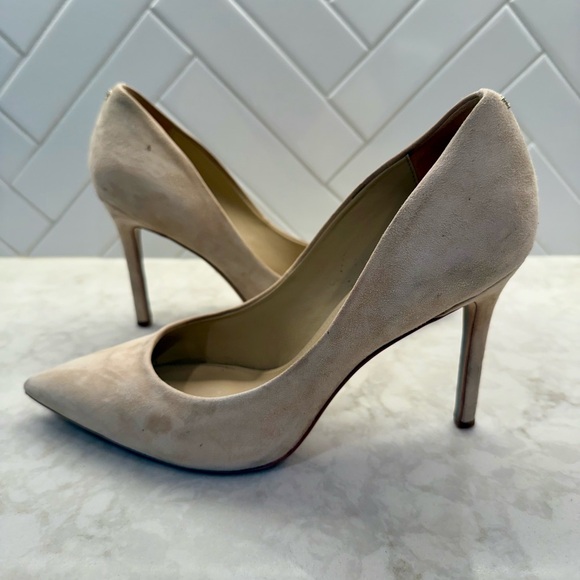 Sam Edelman Hazel Pump Beige Suede Size 9 - Picture 3 of 6
